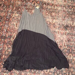 Gray Colorblock Dress